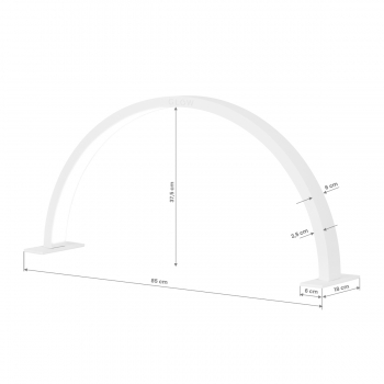 GLOW lampa do manicure ARCHE II biała